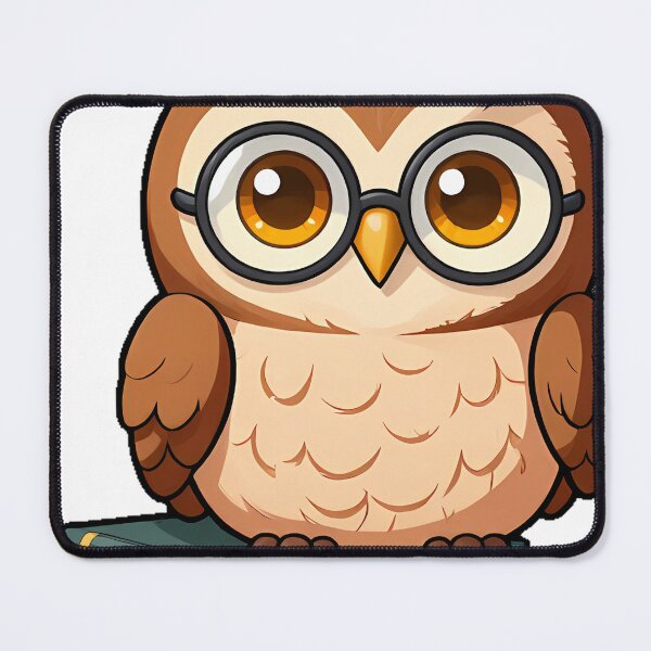 Item preview, Bookish Owl with Glasses and Open Book designed and sold by pumsquare.