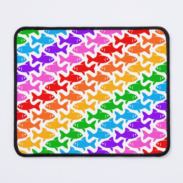 Item preview, Fish Pattern (multicolor on white 4) designed and sold by JMParadis.