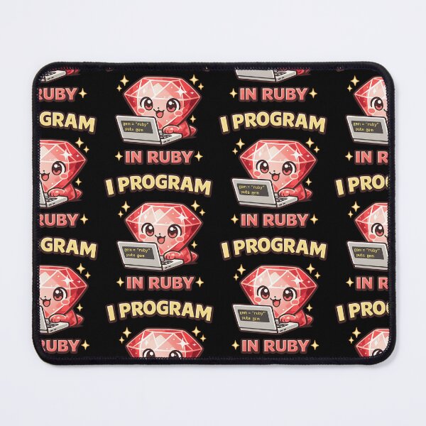 Item preview, I Program in Ruby - Cute Ruby Programmer Gem Coder designed and sold by TeeTimeTreasure.
