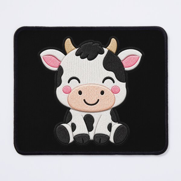 Item preview, Cute Baby Cow Embroidery Patch Illustration designed and sold by ColorSplash123.