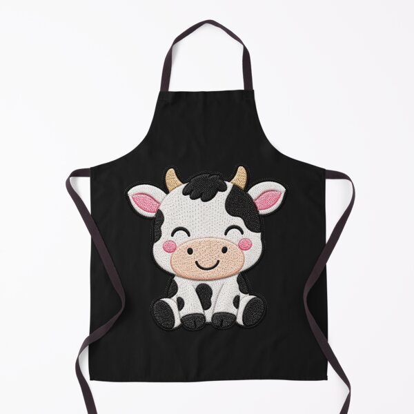 Item preview, Cute Baby Cow Embroidery Patch Illustration designed and sold by ColorSplash123.