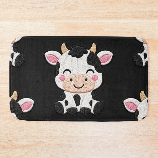 Item preview, Cute Baby Cow Embroidery Patch Illustration designed and sold by ColorSplash123.