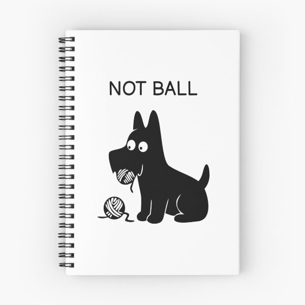 Item preview, NOT BALL Funny Black Dog Sticker designed and sold by FUEGO & NOX.