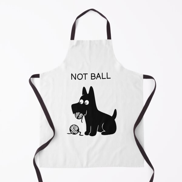 Item preview, NOT BALL Funny Black Dog Sticker designed and sold by FUEGO & NOX.