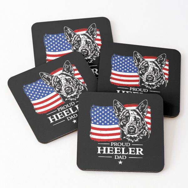 Item preview, Proud Heeler Dad American Flag Dog Art designed and sold by GiaoCalonas.