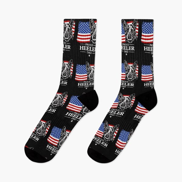 Item preview, Proud Heeler Dad American Flag Dog Art designed and sold by GiaoCalonas.