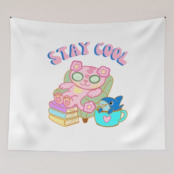 Item preview, Stay cool, Love cat designed and sold by BritishDelights.