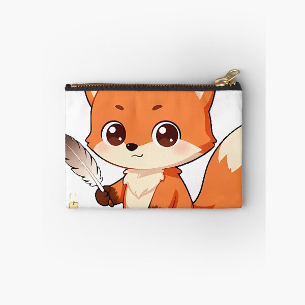Item preview, Bookish Fox with Quill and Inkwell designed and sold by pumsquare.