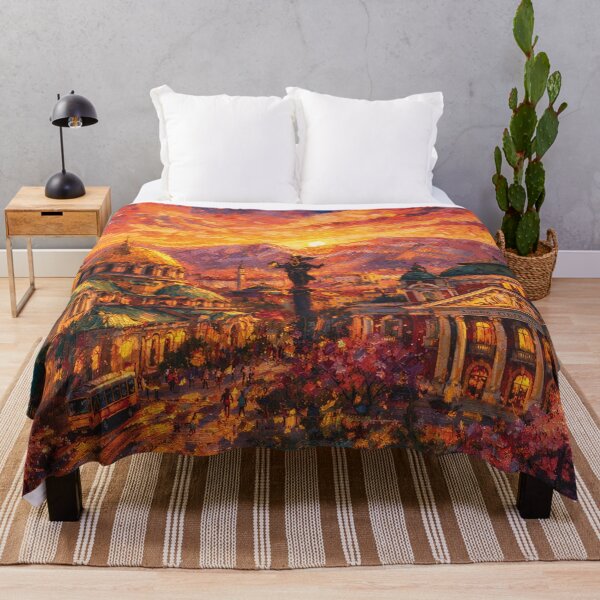Item preview, A painting of Sofia by night, Bulgaria – A Beautiful City in Europe. designed and sold by GalleryKauffeld.