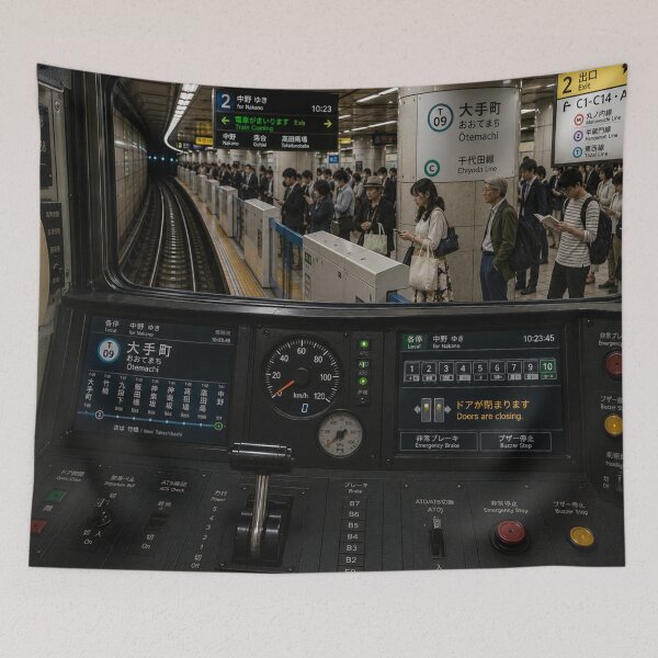 Item preview, Ōtemachi Station Tokyo Subway Driver POV designed and sold by MKDSN.