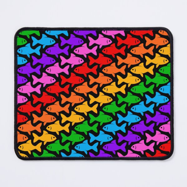 Item preview, Fish Pattern (multicolor on black 4) designed and sold by JMParadis.