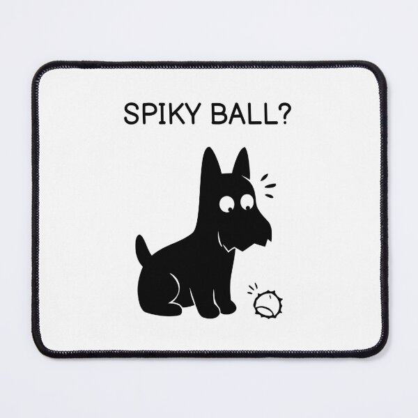 Item preview, SPIKY BALL? Funny Black Dog Sticker designed and sold by FUEGO & NOX.