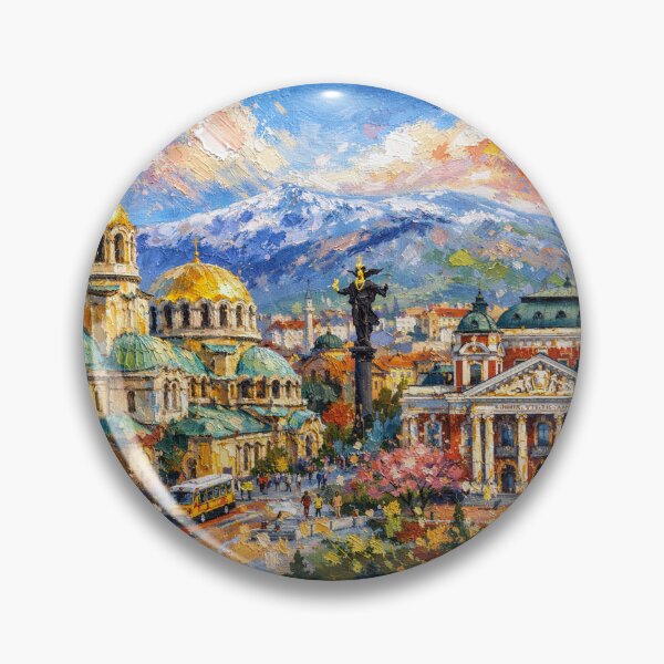Artikelvorschau, Ein Gemälde von Sofia, Bulgarien – Eine wunderschöne Stadt in Europa. entworfen und verkauft von GalleryKauffeld.