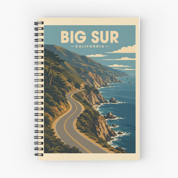 Item preview, The Big Sur Travel Poster designed and sold by rogue-design.