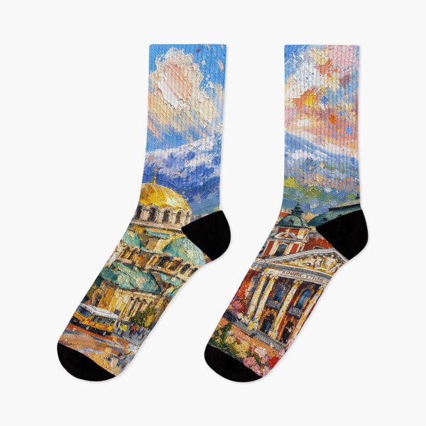 Item preview, A painting of Sofia, Bulgaria – A Beautiful City in Europe. designed and sold by GalleryKauffeld.