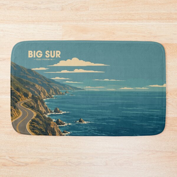 Item preview, The Big Sur Travel Poster designed and sold by rogue-design.