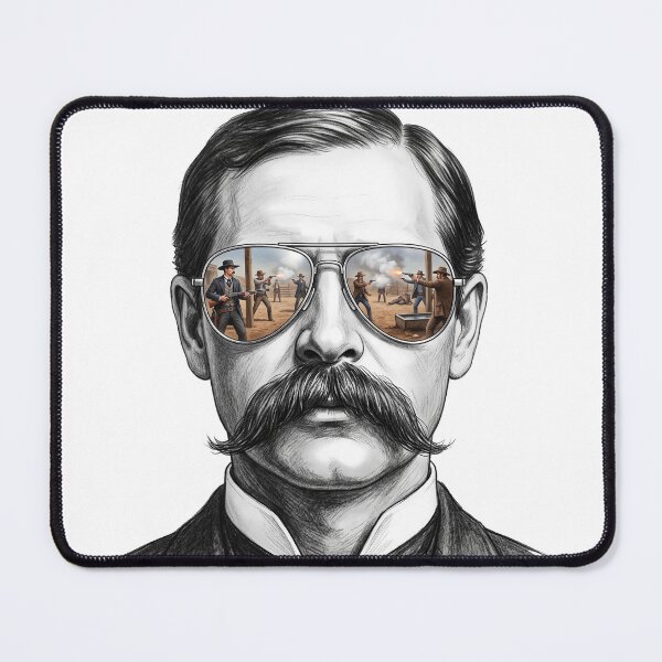 Item preview, Wyatt Earp OK Corral Gunfight Shades Reflection designed and sold by Bad-Decisions-Designs.