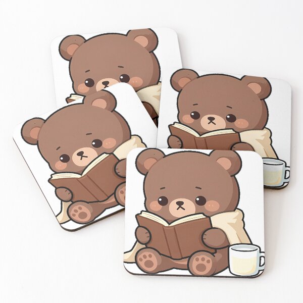 Item preview, Bookish Bear Cub with Storybook and Blanket designed and sold by pumsquare.