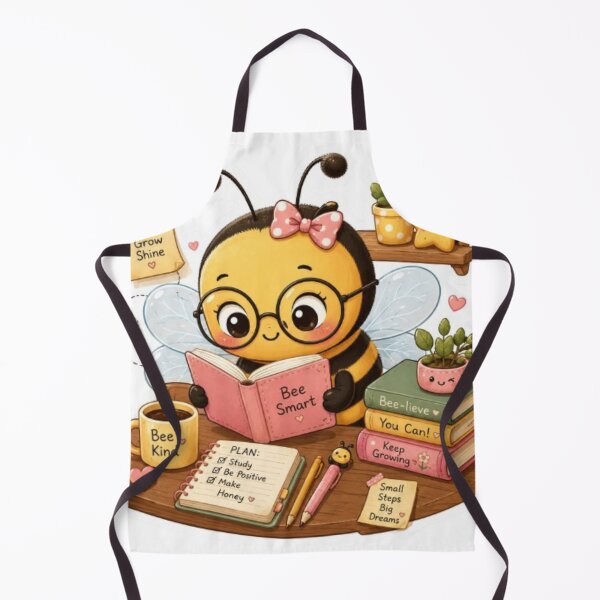 Item preview, Kawaii bee reading book sticker designed and sold by Vegasstickers.