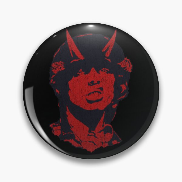 Item preview, Hard Rock Devil Horns Red Distressed Halftone Portrait designed and sold by surmind.