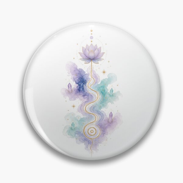Item preview, Mystical Unalome Lotus Crystal Path Spiritual designed and sold by NeuralLoft Frequency.