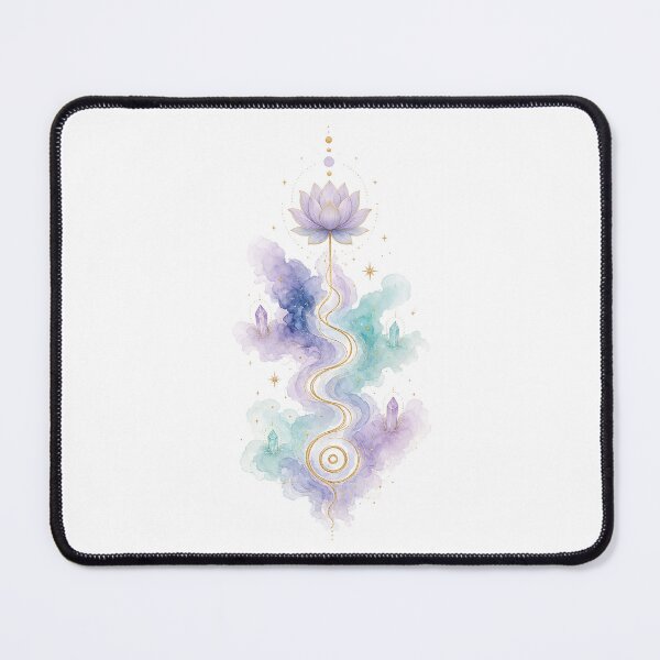 Item preview, Mystical Unalome Lotus Crystal Path Spiritual designed and sold by NeuralLoft Frequency.