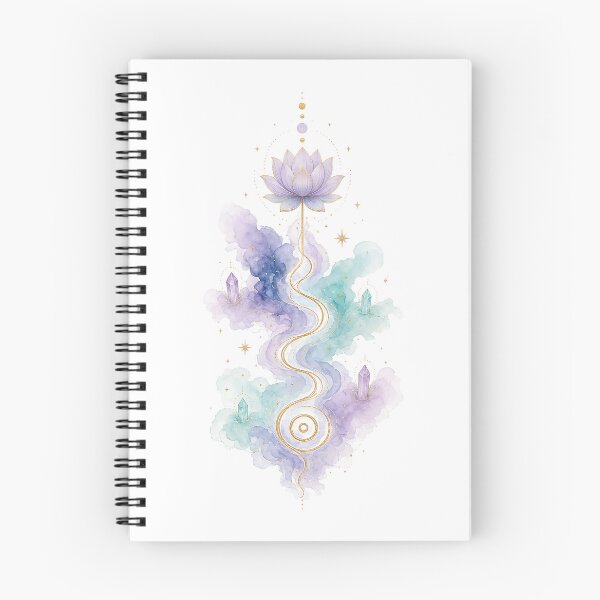 Item preview, Mystical Unalome Lotus Crystal Path Spiritual designed and sold by NeuralLoft Frequency.