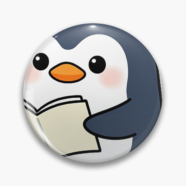 Item preview, Bookish Penguin with Notebook and Pencil designed and sold by pumsquare.
