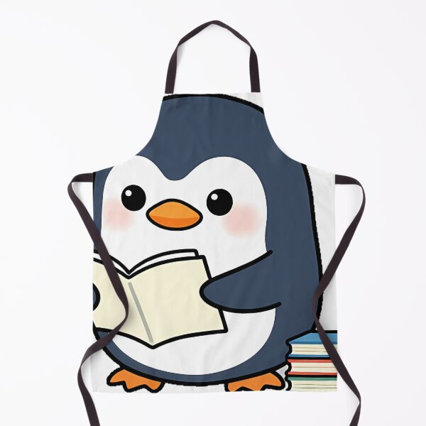 Item preview, Bookish Penguin with Notebook and Pencil designed and sold by pumsquare.