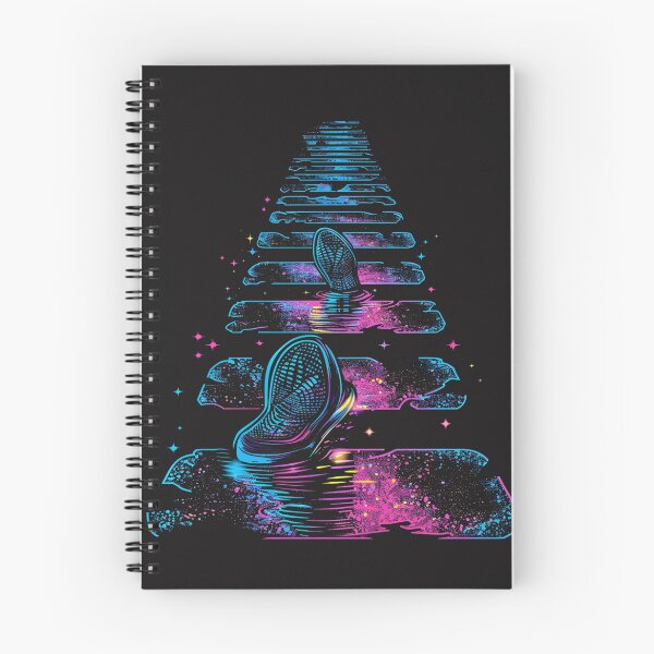 Item preview, footprints glowing in neon rain designed and sold by RetroWaveArtCo.