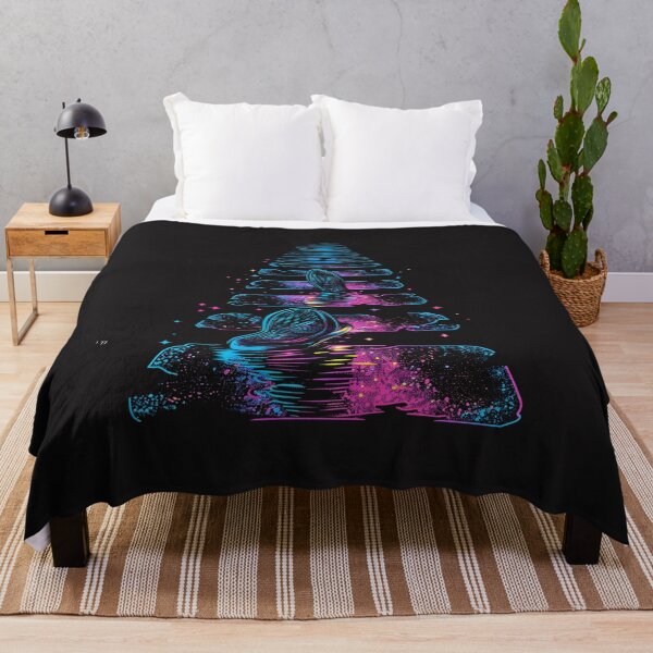 Item preview, footprints glowing in neon rain designed and sold by RetroWaveArtCo.