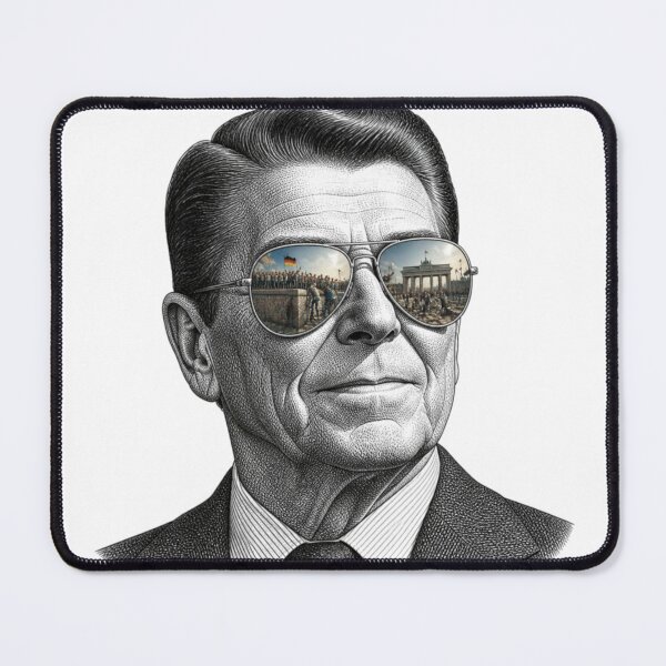 Item preview, Ronald Reagan Berlin Wall Shades Reflection designed and sold by Bad-Decisions-Designs.