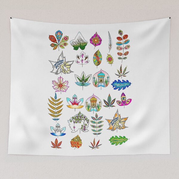 Item preview, Fantasy Psychedelic Leaves (version 2) designed and sold by ales-panz.