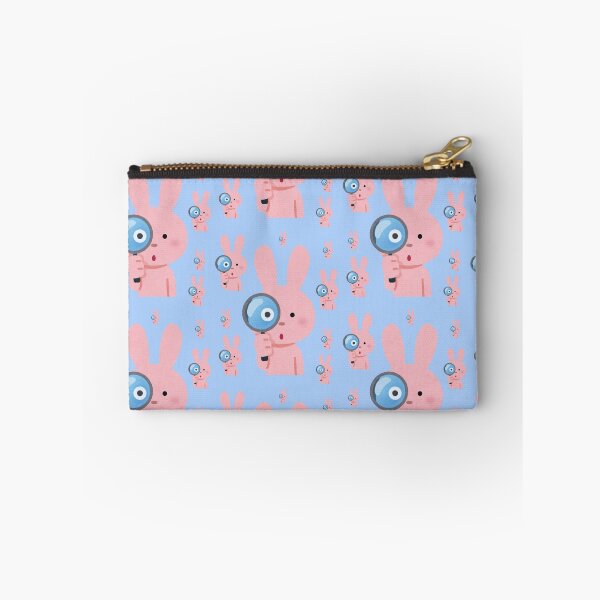 Item preview, Cute Pink Bunny Exploring With Magnifying Glass Pattern designed and sold by NikBrin Prevail .