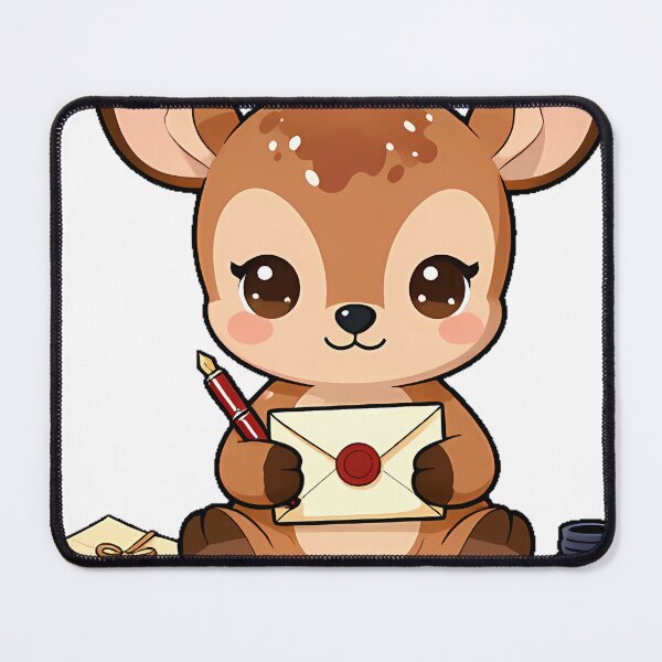 Item preview, Bookish Deer with Letter and Wax Seal designed and sold by pumsquare.