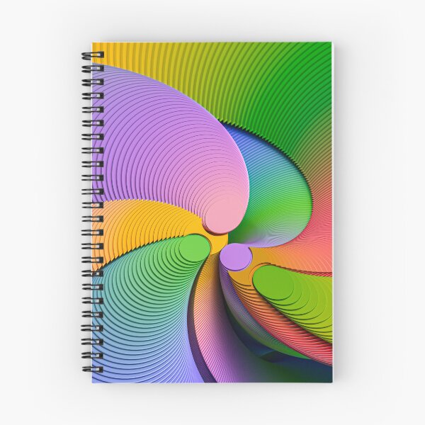 Item preview, Hypnotic Colorful 3D Rainbow Spiral designed and sold by Keltoi-art.