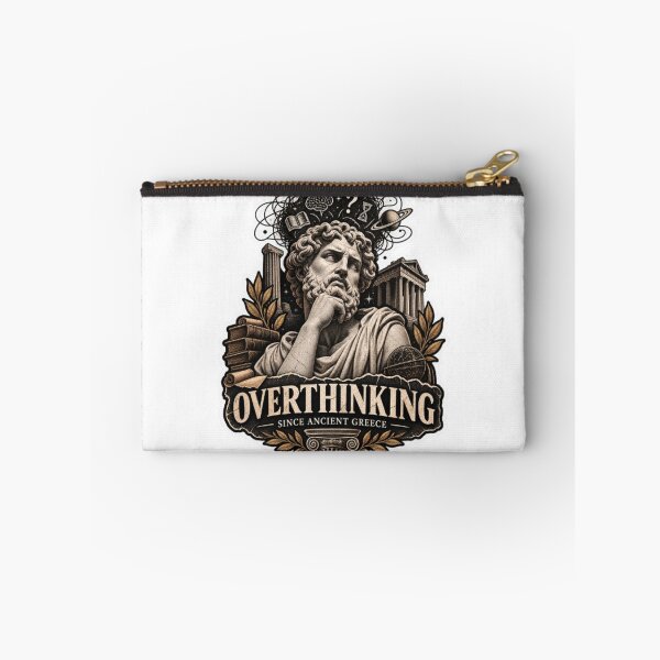 Item preview, Overthinking Since Ancient Greece – Dark Academia Philosophy designed and sold by VibeCraft3.