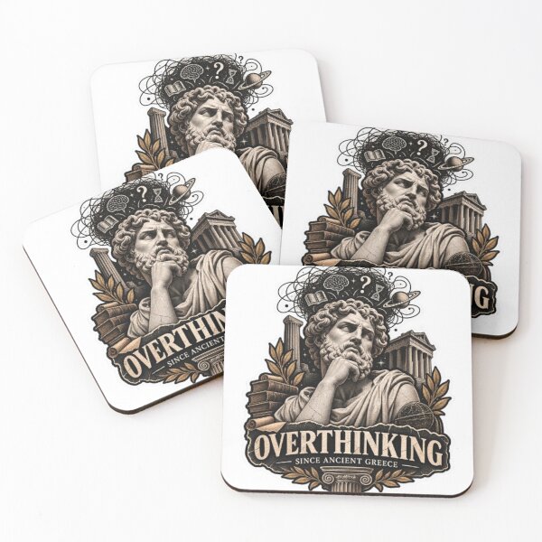 Item preview, Overthinking Since Ancient Greece – Dark Academia Philosophy designed and sold by VibeCraft3.