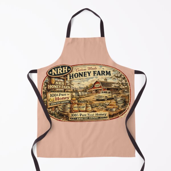 Item preview, NRH Honey Farm Custom Made 100% Pure Fresh Honey Vintage Farm Sign designed and sold by Normandy Road Heritage™ - Vintage Garage Art.