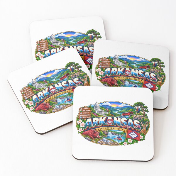Item preview, Arkansas Natural State Travel Doodle designed and sold by Awarrie.