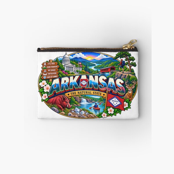 Item preview, Arkansas Natural State Travel Doodle designed and sold by Awarrie.