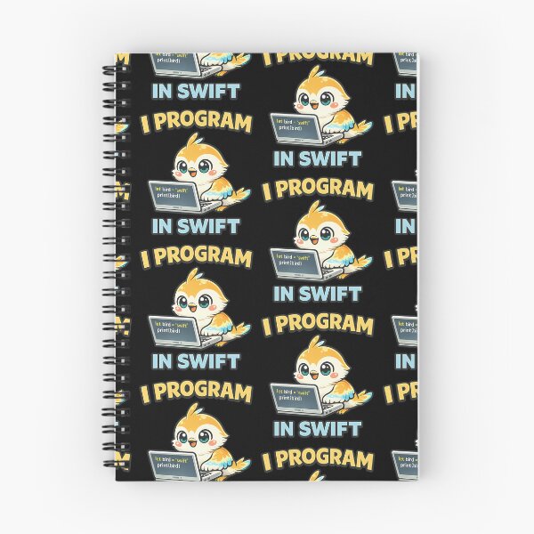 Item preview, I Program in Swift - Cute Swift Bird Programmer Coder designed and sold by TeeTimeTreasure.