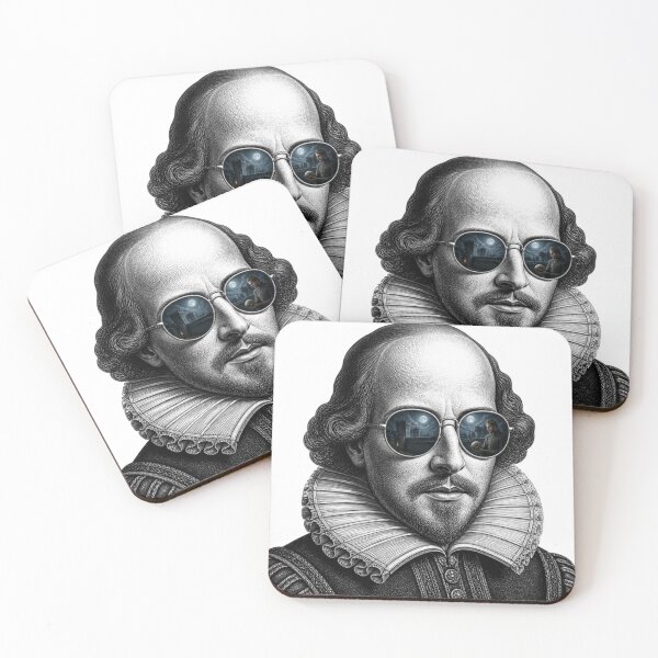 Item preview, William Shakespeare Hamlet Skull Shades Reflection designed and sold by Bad-Decisions-Designs.