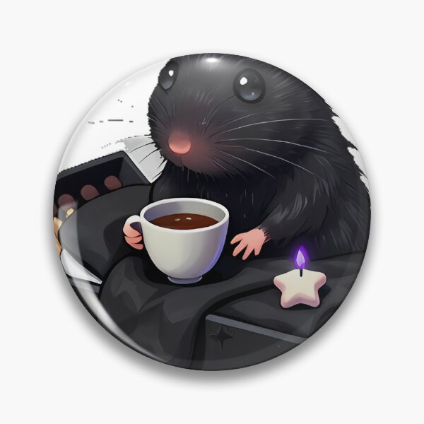 Item preview, Gothic Cozy Mouse with Cocoa and Matchbook designed and sold by IllumeInk.