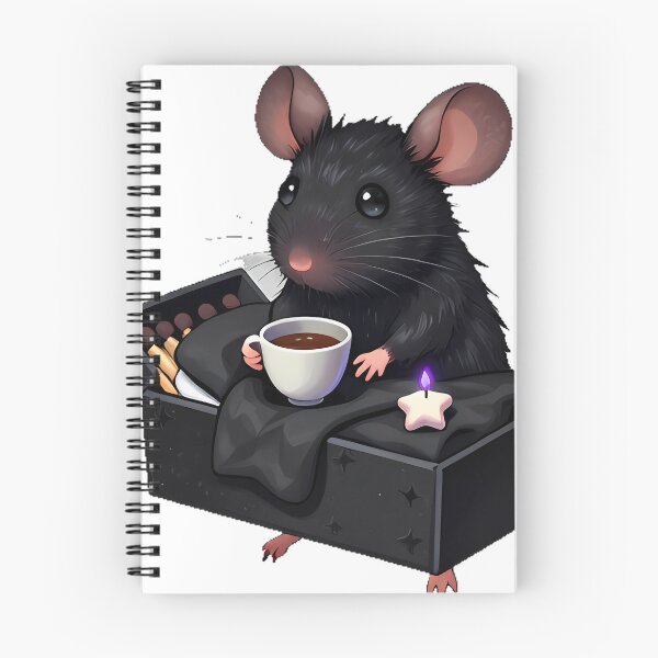 Item preview, Gothic Cozy Mouse with Cocoa and Matchbook designed and sold by IllumeInk.