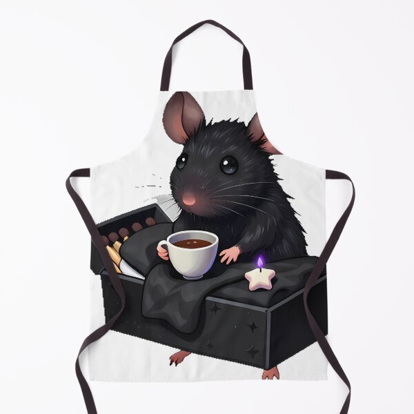 Item preview, Gothic Cozy Mouse with Cocoa and Matchbook designed and sold by IllumeInk.