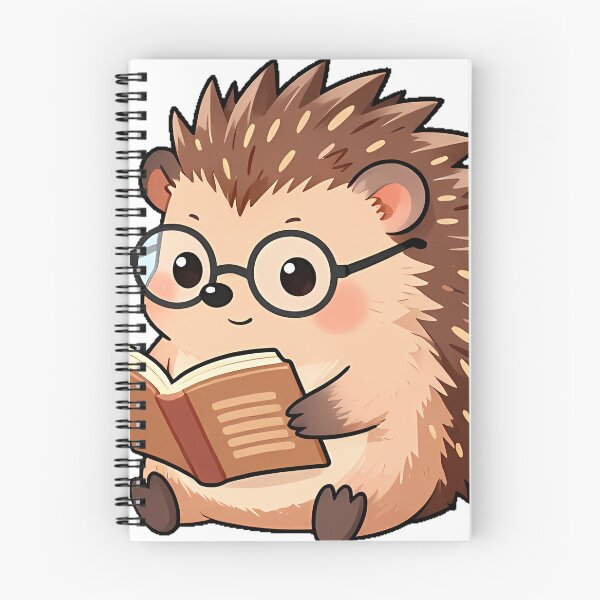 Item preview, Bookish Hedgehog with Dictionary and Reading Glasses designed and sold by pumsquare.