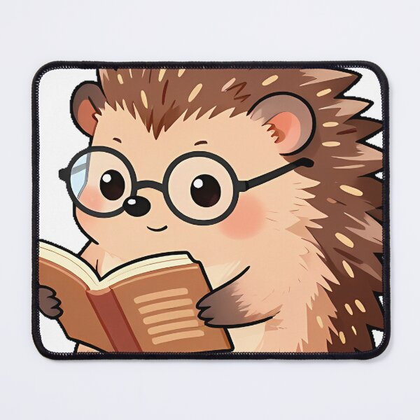 Item preview, Bookish Hedgehog with Dictionary and Reading Glasses designed and sold by pumsquare.