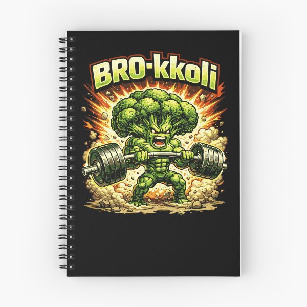 Item preview, BRO-kkoli – Fun Broccoli Fitness Strength Training designed and sold by FeverVoid.