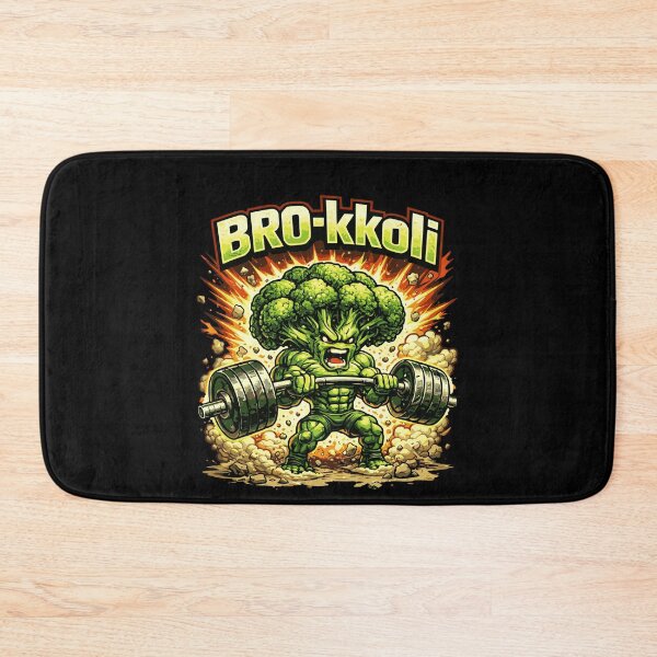 Item preview, BRO-kkoli – Fun Broccoli Fitness Strength Training designed and sold by FeverVoid.